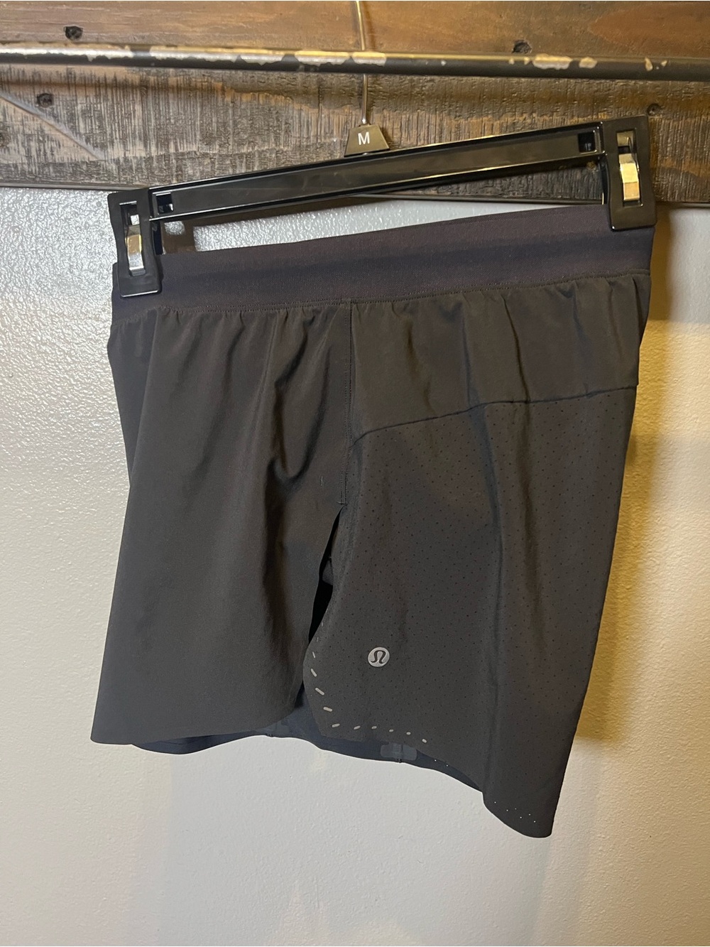lululemon athletica Men’s Black Athletic Running Shorts